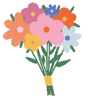 Katrinfishman flowers spring march womens day Sticker