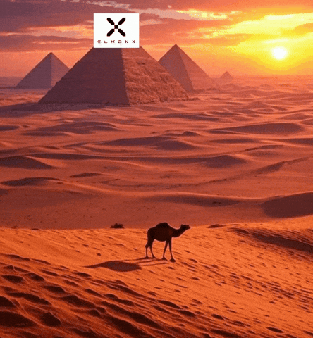 Sunset Desert GIF by ElmonX