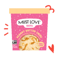 mustloveco ice cream peanut butter oat milk nicecream Sticker