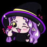 madamluicachi love halloween star purple GIF