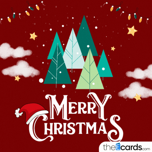 theecards giphyupload stars xmas merry christmas GIF