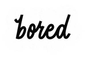 Tired Black And White Sticker by The Grayter Good