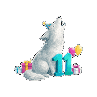 Happy Fun Sticker by Wolfpack Digital