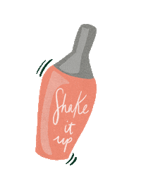 studiowestdesignco cheers shake cocktail west Sticker