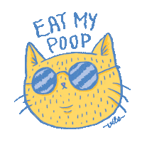 imvilo cat summer sunglasses pet Sticker
