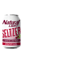 Natural-Light-Beer drink cherry lime seltzer Sticker