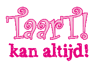 TaartvanManja pink roze taart manja Sticker