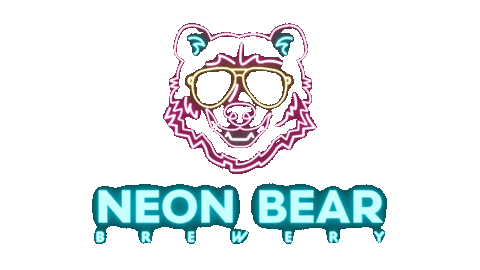 NeonBearBrewery giphyupload beer bear neon Sticker