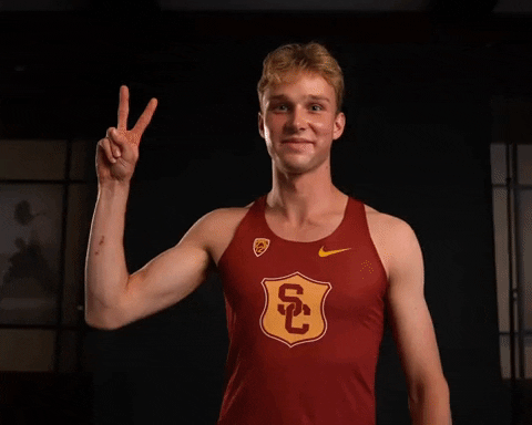Track Field Sport GIF by USC Trojans