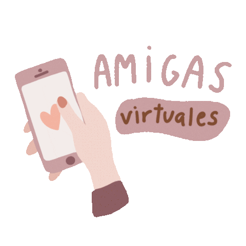 queridayoshop giphyupload friends virtual amigas Sticker