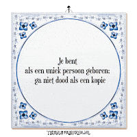 Zelfvertrouwen Vrijheid Sticker by Tegelspreuken.nl