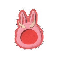 Pink Bunny Sticker