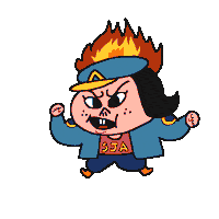 Angry Mad Sticker