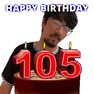105 Birthday Sticker