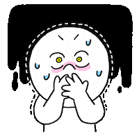 Sad Surprise Sticker by LINE FRIENDS