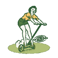 Vintage Grass Sticker by OM Scott and Sons