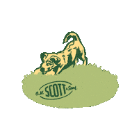 Dog Pet Sticker by OM Scott and Sons