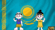 Central Asia Flag GIF by Zhotcita