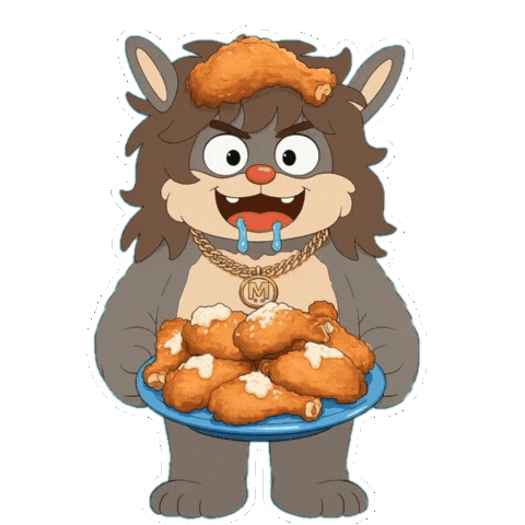 Hungry Fast Food Sticker