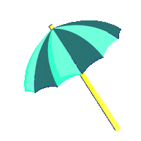 Summer Umbrella Sticker by Bij Roos op de Thee