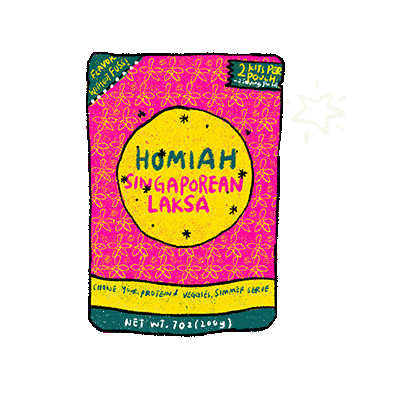HomiahFoods giphyupload food singaporean laksa Sticker