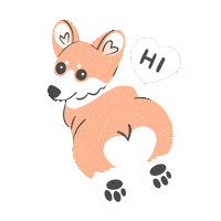 Dog Heart Sticker