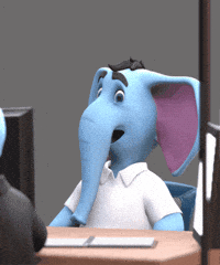 Elephant Wow GIF by Saynine.ai