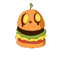 Happy Fast Food Sticker
