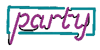 Party Neon Sticker