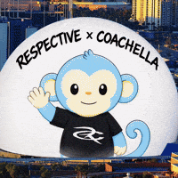 Coachella Cute Monkey GIF by Respective