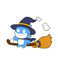 Trick Or Treat Halloween Sticker by Fatman