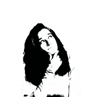 OneEarthBeat girl thinking idea earthbeat Sticker
