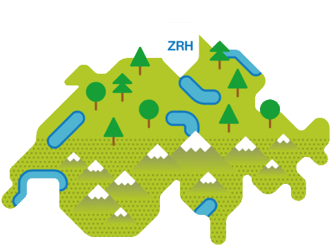 Europe Map Sticker by Zürich Tourism