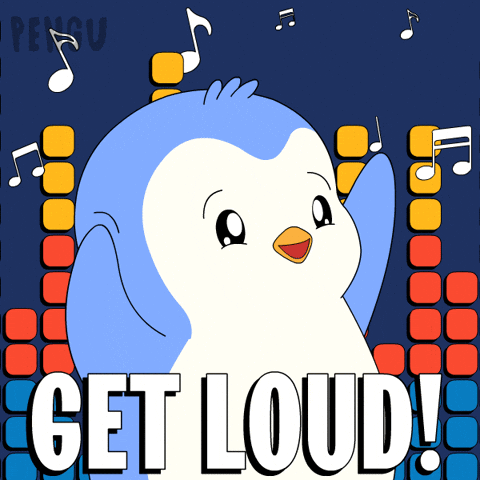 Happy Turn It Up GIF by Pudgy Penguins