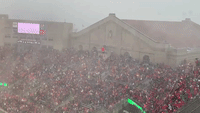 Snow Blankets College Football Game in Madison