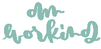 alttring work lettering working hustle Sticker
