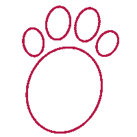 DOCPOX pink rot pfote tierarzt Sticker