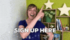 Wunderstars point here pointing finger GIF