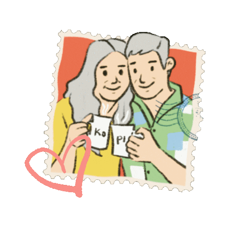 Cellamatpagi coffee family couple decor Sticker