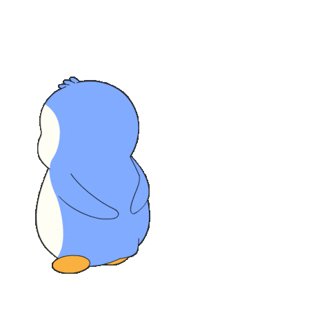 Still Waiting What Sticker by Pudgy Penguins