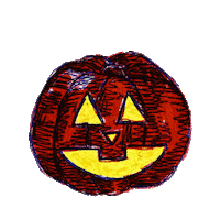 Jack O Lantern Halloween Sticker by Jimmy Arca