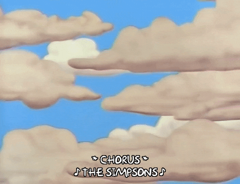 bart simpson clouds GIF