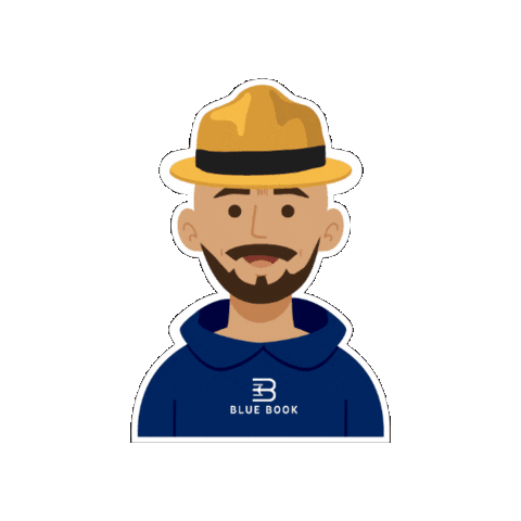 Bb Sticker by Blue Book