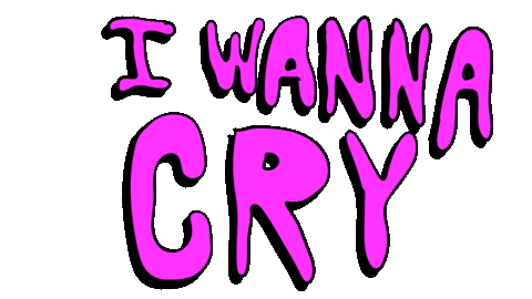 Happy I Wanna Cry Sticker by deladeso