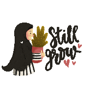 Cahayaningrum3 plant grow hijab cahayaningrum3 Sticker