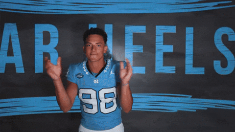 University Of North Carolina Football GIF by UNC Tar Heels