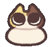 Round And Round Cat Sticker