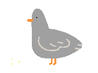 rorwilson cute eating bird london Sticker