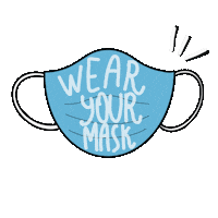 pinella_pineapple mask pineapple wear mascherina Sticker