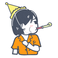 Celebrating Happy Birthday Sticker